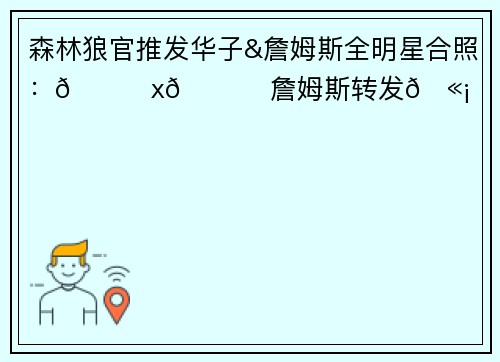 森林狼官推发华子&詹姆斯全明星合照：🐜x👑 詹姆斯转发🫡